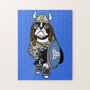 Puzzlespiel Vikings Boston Terrier