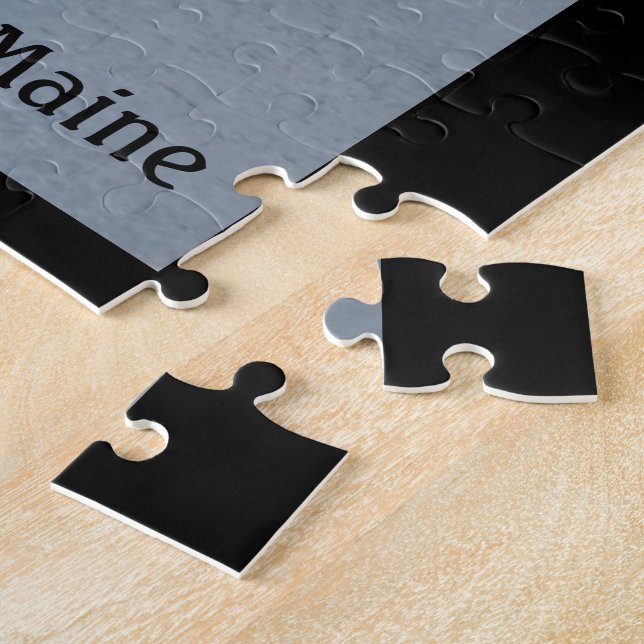 Puzzlespiel w/Box "Ufergegend" Boothbay (Seite)