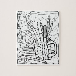 PUZZLESPIELE FÄRBEN Sie - eine SCHALE VOLL VON