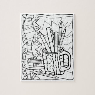 PUZZLESPIELE FÄRBEN Sie - eine SCHALE VOLL VON