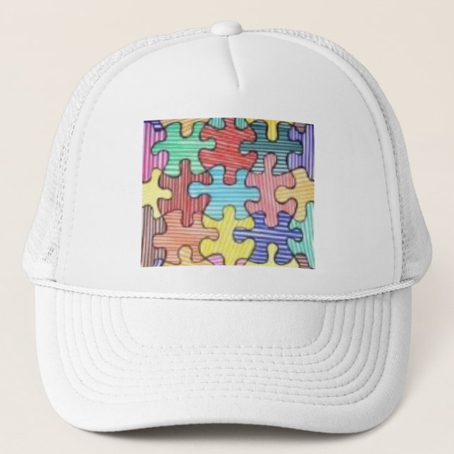 Puzzlespielhut Truckerkappe (Vorderseite)
