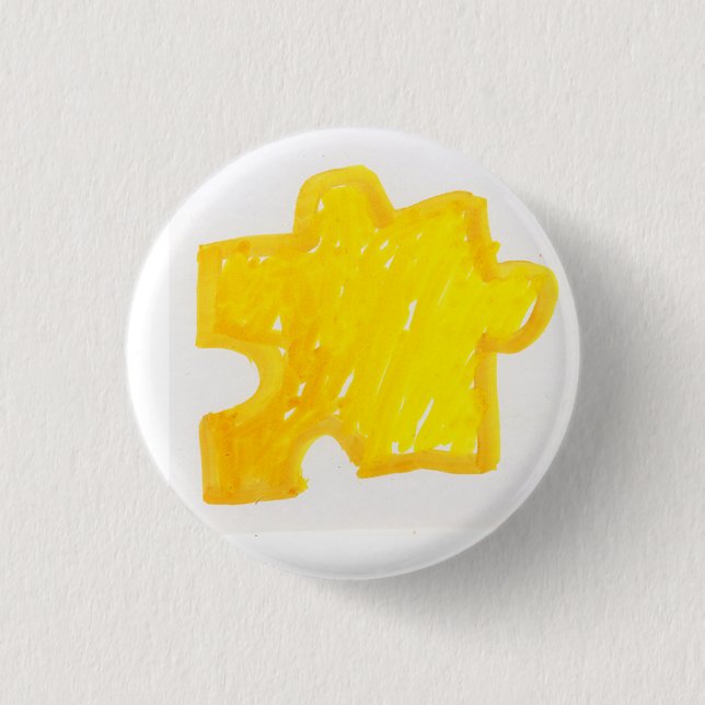Puzzlespielstück Button (Vorderseite)