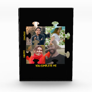Puzzleteil-Foto Sie ergänzen mich. Fotoblock