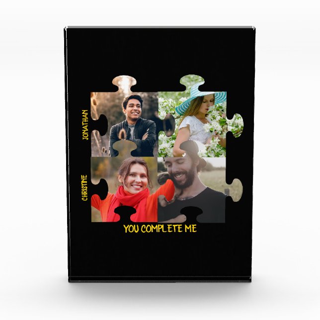 Puzzleteil-Foto Sie ergänzen mich. Fotoblock (Vorderseite)