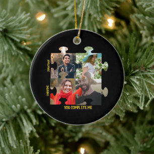 Puzzleteil-Foto Sie ergänzen mich. Keramik Ornament