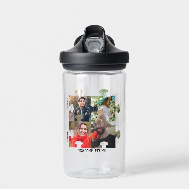Puzzleteil-Foto Sie ergänzen mich. Trinkflasche (Vorne)