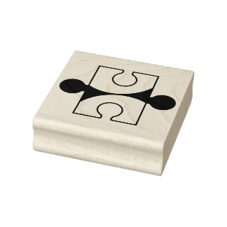 Puzzleteil Gummistempel