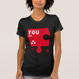 Puzzleteil-Herz WIR Passen ZUSAMMEN Paare Valentin T-Shirt
