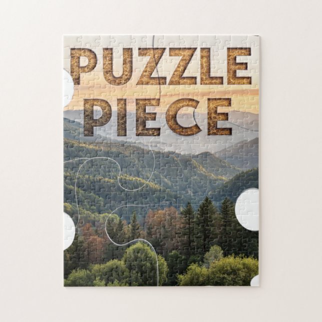 "Puzzleteil" Natur  Berg & Wald   (Vertikal)