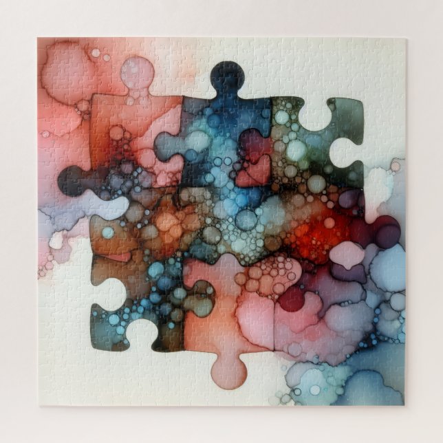 Puzzleteile Alcohol Ink (Vertikal)