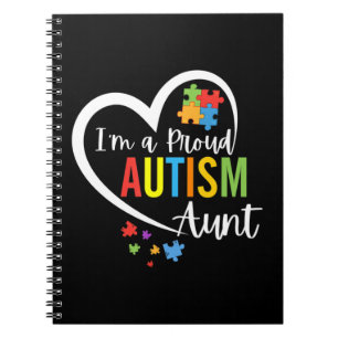 Puzzleteile aus farbigen Autismus Notizblock