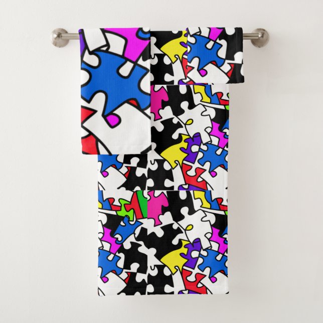 Puzzleteile Badhandtuch Set (Insitu)