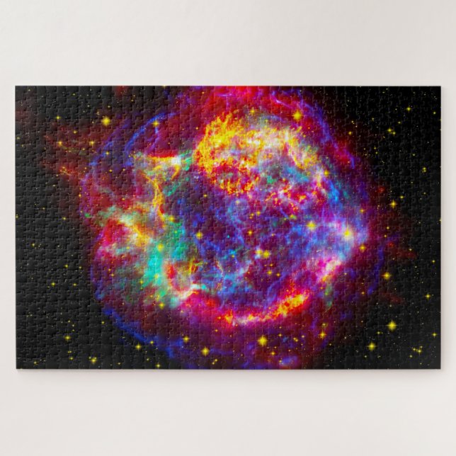 Puzzleteile des Sternbilds Cassiopeia. (Horizontal)