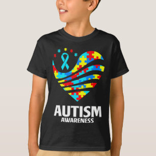 Puzzleteile Herz Autisti T-Shirt