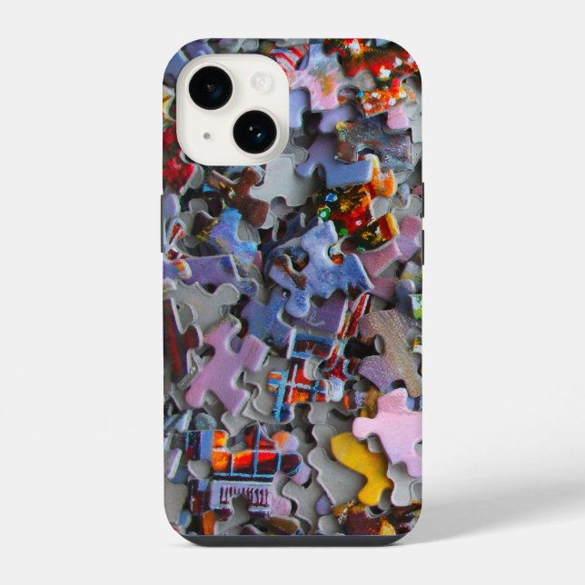 Puzzleteile iPhone 14 Hülle (Rückseite)