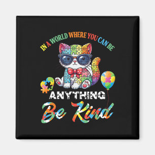 Puzzleteile Katze In Einer Welt, In Der Du Alles S Magnet