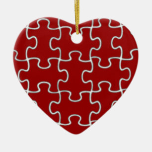 Puzzleteile Keramik Ornament
