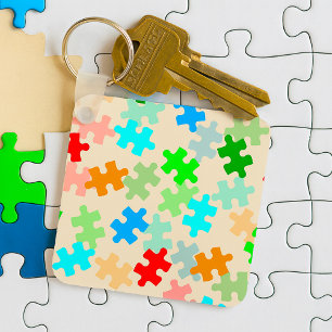 Puzzleteile-Schlüsselanhänger Schlüsselanhänger