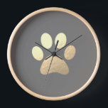 PW Print Wood Gerahmt große Uhr<br><div class="desc">Minimalistisches Blatt Holz Gerahmt große Uhr</div>