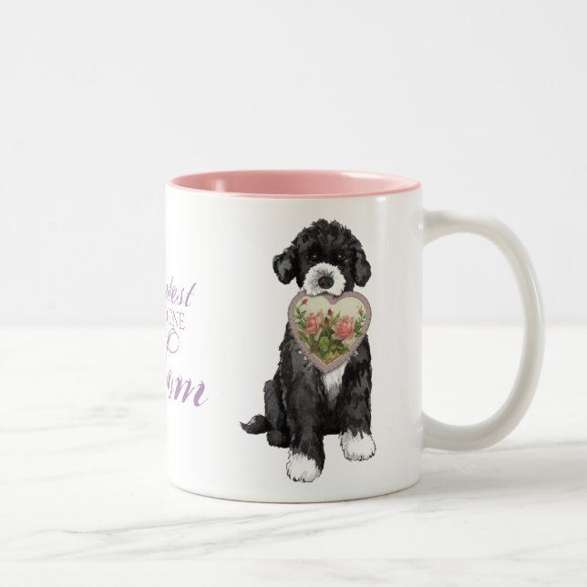 PWD Herzerkrankung Mama Zweifarbige Tasse (Rechts)