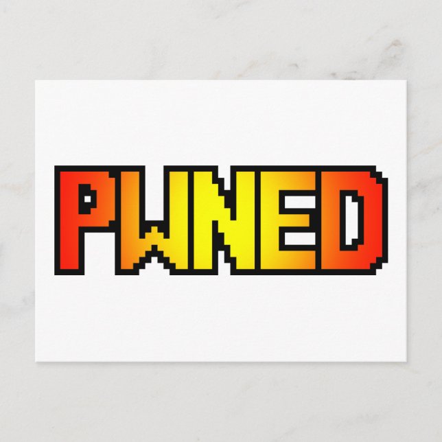 PWNED POSTKARTE (Vorderseite)