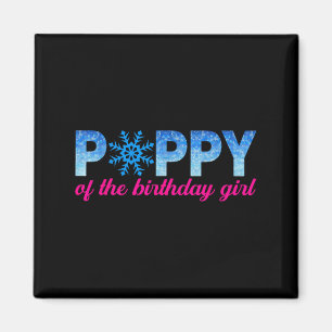 Py of the Birthday Girl Snowflakes Themed Matchin Magnet