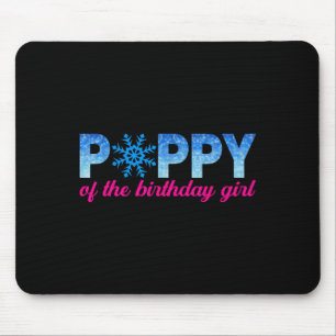 Py of the Birthday Girl Snowflakes Themed Matchin Mousepad