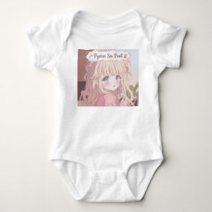Pyara Sa Pout: Süße Kawaii-Baby- und Kinderkunst Baby Strampler