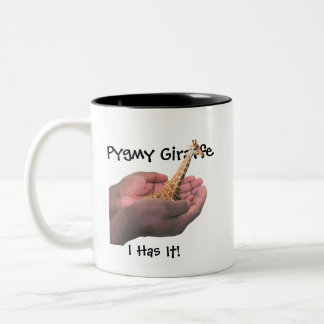 Pygmäengiraffen-Tasse Zweifarbige Tasse