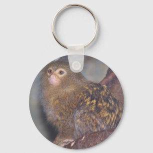 Pygmäenmarmoset-Porträt Schlüsselanhänger