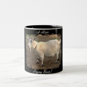 Pygmäenziegen-Tasse der Liebe I Zweifarbige Tasse