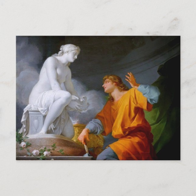 Pygmalión (griechische Mythologie - Galathea) ~ Postkarte (Vorderseite)