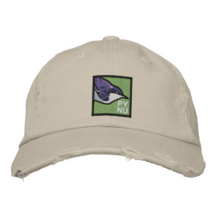 Pygmy Nuthatch bestickt Hat 2 Bestickte Kappe