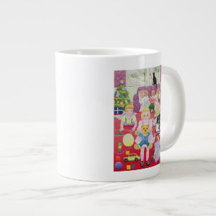 Pyjamas des Teddybären Weihnachts Jumbo-Tasse
