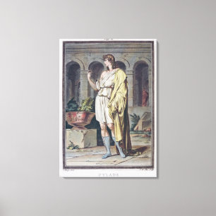 Pylades, Kostüm für "Andromache" durch Jean Leinwanddruck