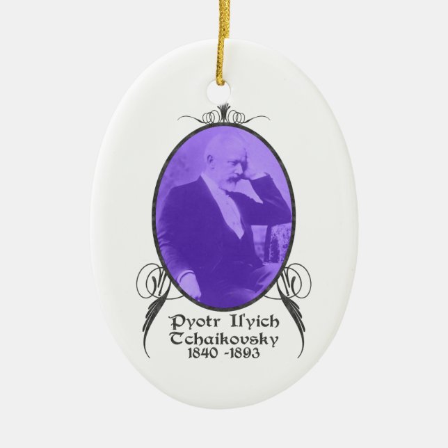 Pyotr Il'yich Tchaikovsky Verzierung Keramik Ornament (Vorne)