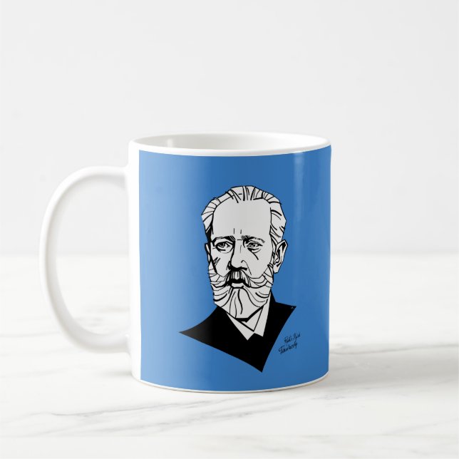 Pyotr Tchaikovsky Kaffeetasse (Links)