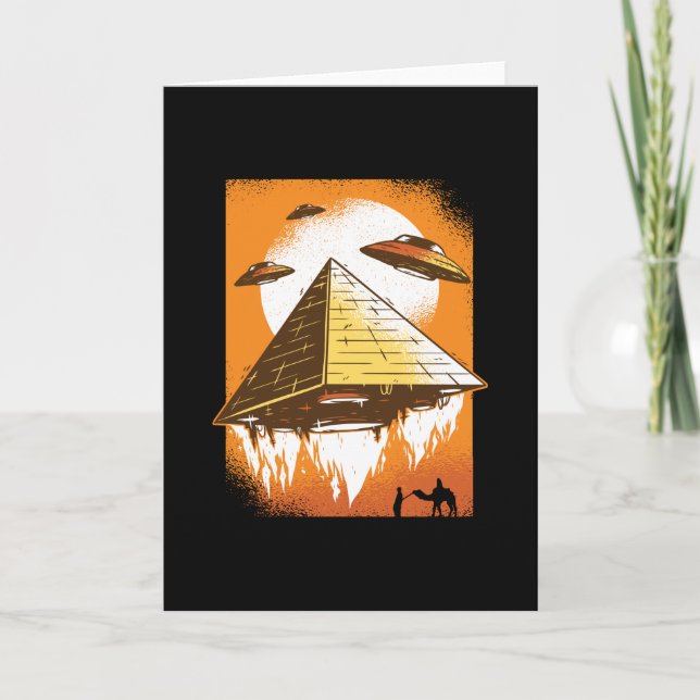 Pyramid Alien Invader Karte (Vorderseite)