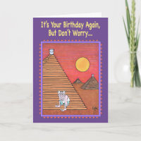 PYRAMID CLIMBER Carte d'anniversaire