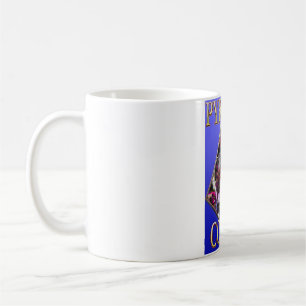Pyramid-Comics-Tasse - Blauer Hintergrund Kaffeetasse
