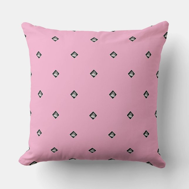 Pyramid Cube Repeat Pale Pink Kissen (Vorderseite)