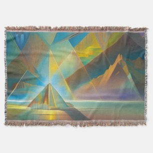 Pyramid Landscape Geometric Abstract Design Decke