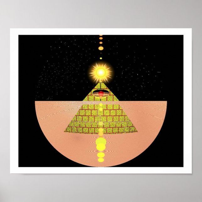 Pyramid of the Sun Godess by Kookie Poster (Vorne)