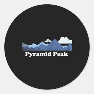 Pyramid Peak Bagger New York NY Wandern Runder Aufkleber