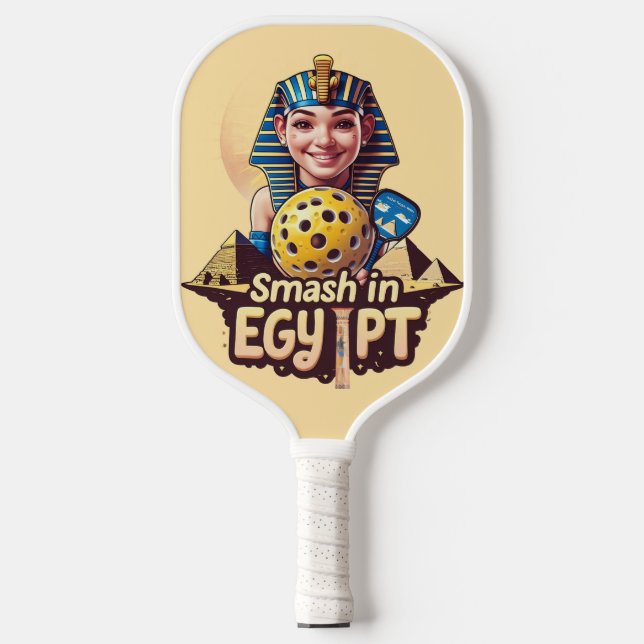 Pyramid Smash - Ägypten Pickleball Design Pickleball Schläger (Vorderseite)