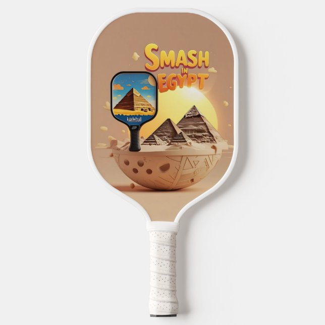 Pyramid Smash - Ägypten Pickleball Design Schläger (Vorderseite)