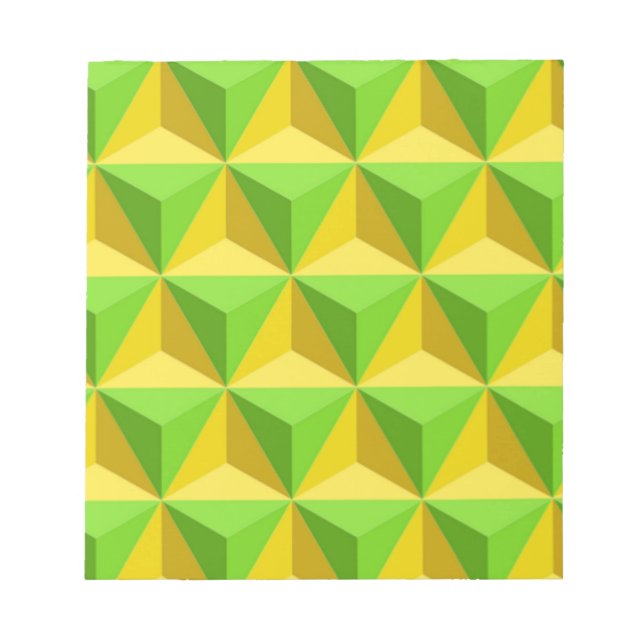 PYRAMID TRIANGLE PATTERN NOTIZBLOCK (Vorderseite)