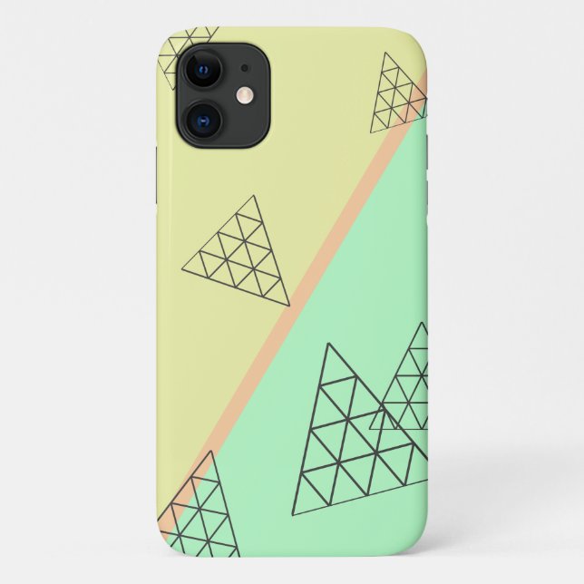 Pyramid Triangle Shapes iPhone 11 Case Cover (Rückseite)
