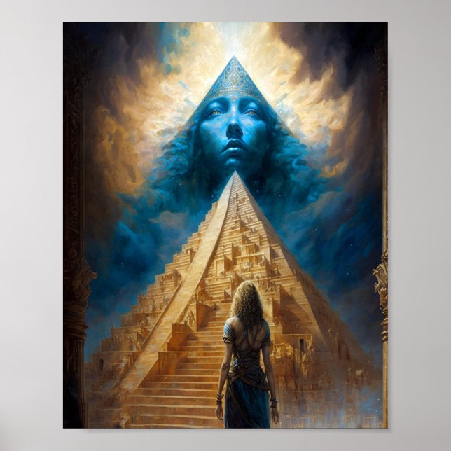 Pyramid Visionary Surreal Art Poster (Vorne)