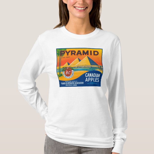 Pyramide Apple beschriften - Penticton B.C. Kanada T-Shirt (Vorderseite)